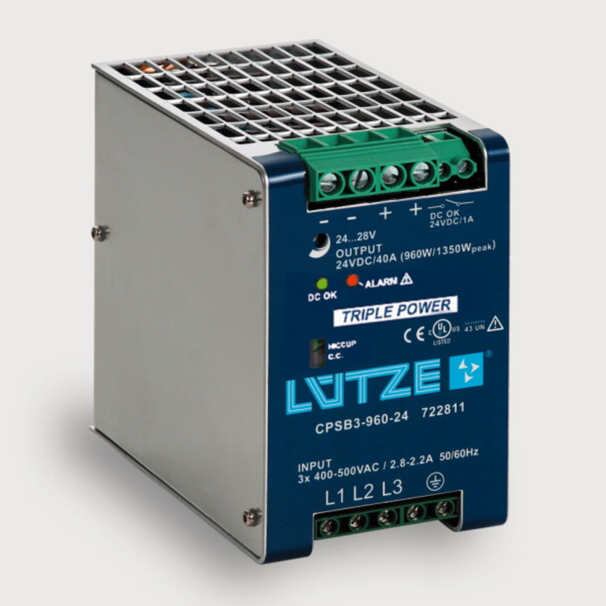 722812 - regulated, 960 W, 3-phase 722812 - regulated, 960 W, 3-phase