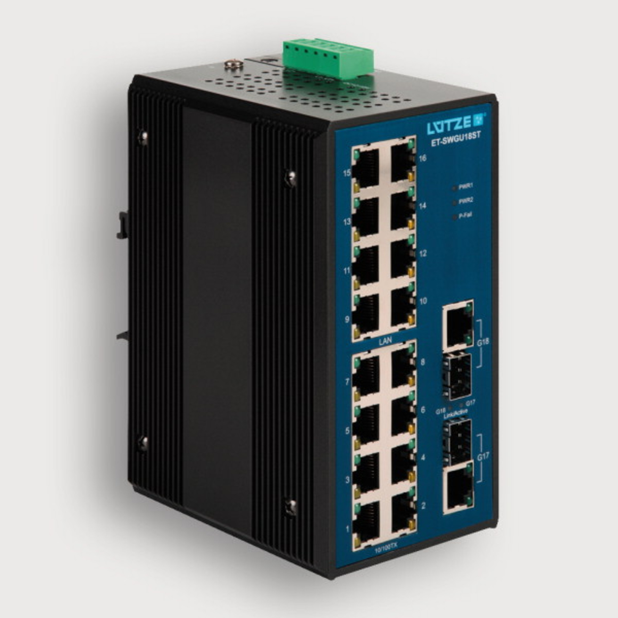 772014 Unmanaged switch 16+2G ports Lutze Inc.
